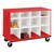 Counter-Height Mobile Shelf Storage Cabinet w/out Doors (12 Compartments)